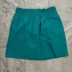 J.crew turquoise mini skirt size 2 EUC